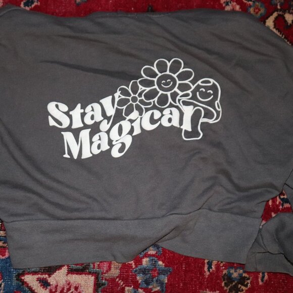 GARAGE grey cropped sweater - Picture 2 of 3